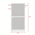 Mosquitera | Puerta de balcón con mosquitera y marco de aluminio, protección contra insectos y mosquitos, mosquitera para puerta de balcón y