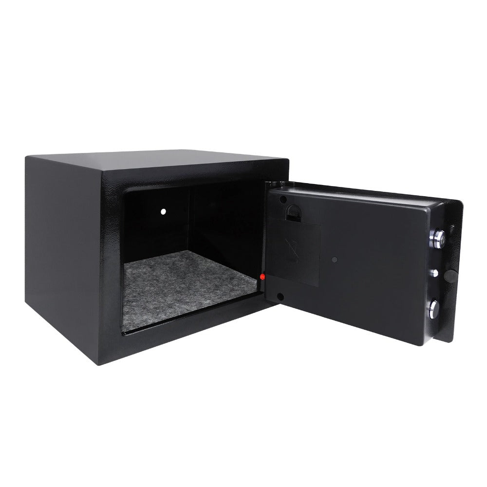 Caja Fuerte Digital Electrónica, Caja Fuerte de Pared, Caja de Dinero, Caja Fuerte Antirrobo con Llave, Caja Fuerte de Pared para Oficina, Hotel, Caja Fuerte Pequeña de Acero Premium para Hotel, Oficina, Negocios