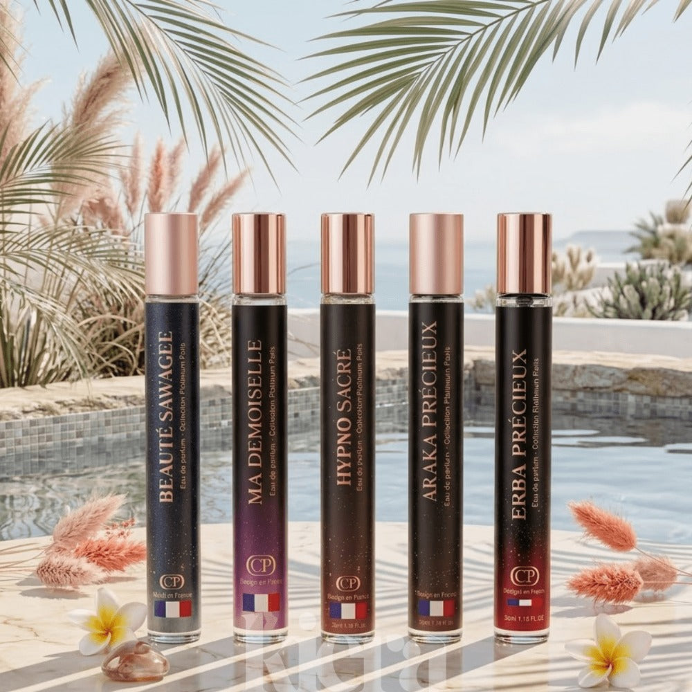 Perfume de bolsillo - Juego de 5 piezas de Eau de Parfum de 35 ml Colección Platino