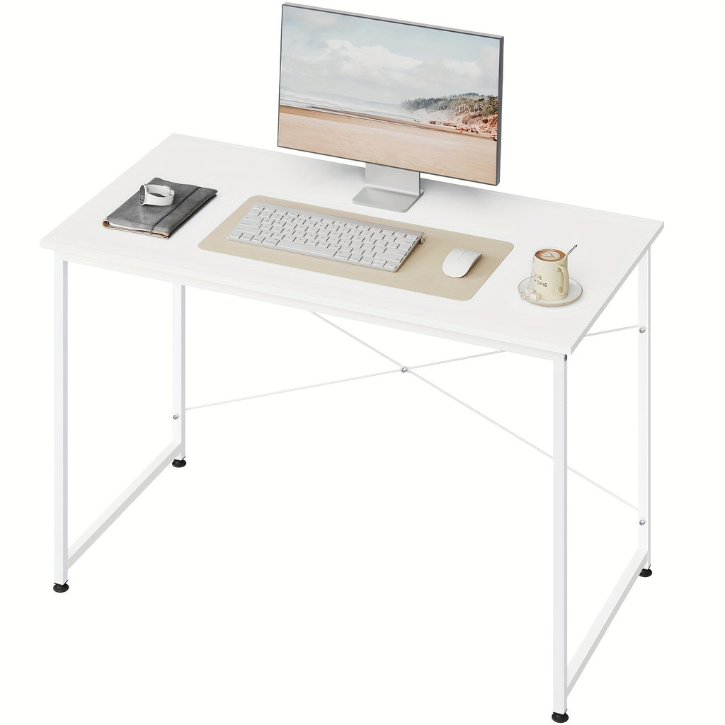 Escritorio | 1 escritorio de ordenador de 120x60cm, escritorio de oficina, escritorio de oficina ergonómico, patas de metal reforzadas, adecuado