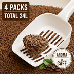 Arena de Tofu para Gatos 6L x 4 Bolsas – Ultra Aglomerante, Sin Polvo, Control de Olores, Absorbente y Segura para Gatitos