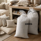 Relleno para almohadas | Relleno para cojines de respaldo | Relleno de microfibra de 1000 g o 500 g | Suave y cómodo | Apto para cojines, almohadas y manualidades