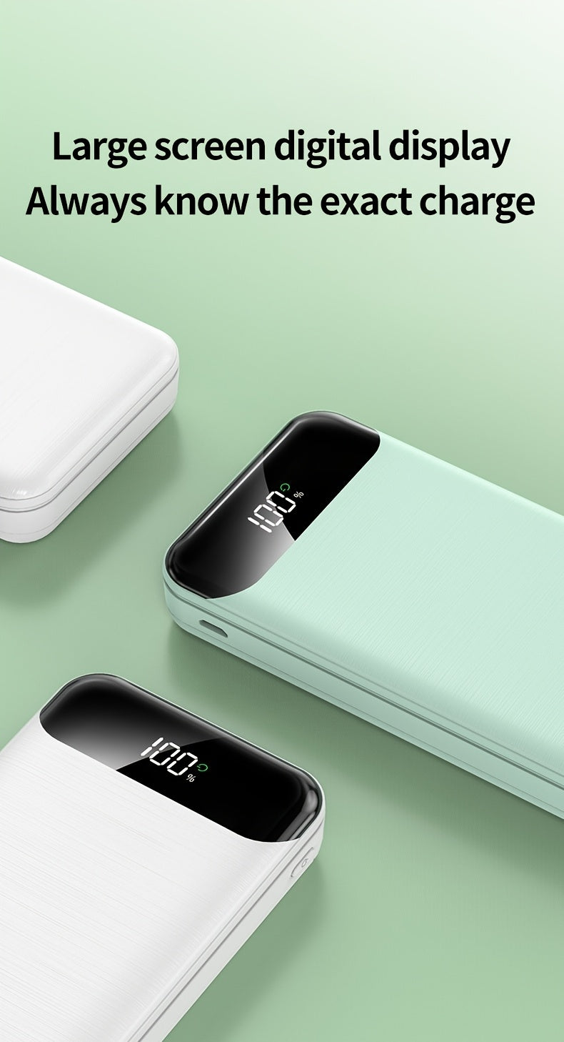 Baterías externas | Batería portátil de gran capacidad 50000mAh con carga rápida PD22.5W, doble puerto USB de salida/pantalla LED de energía