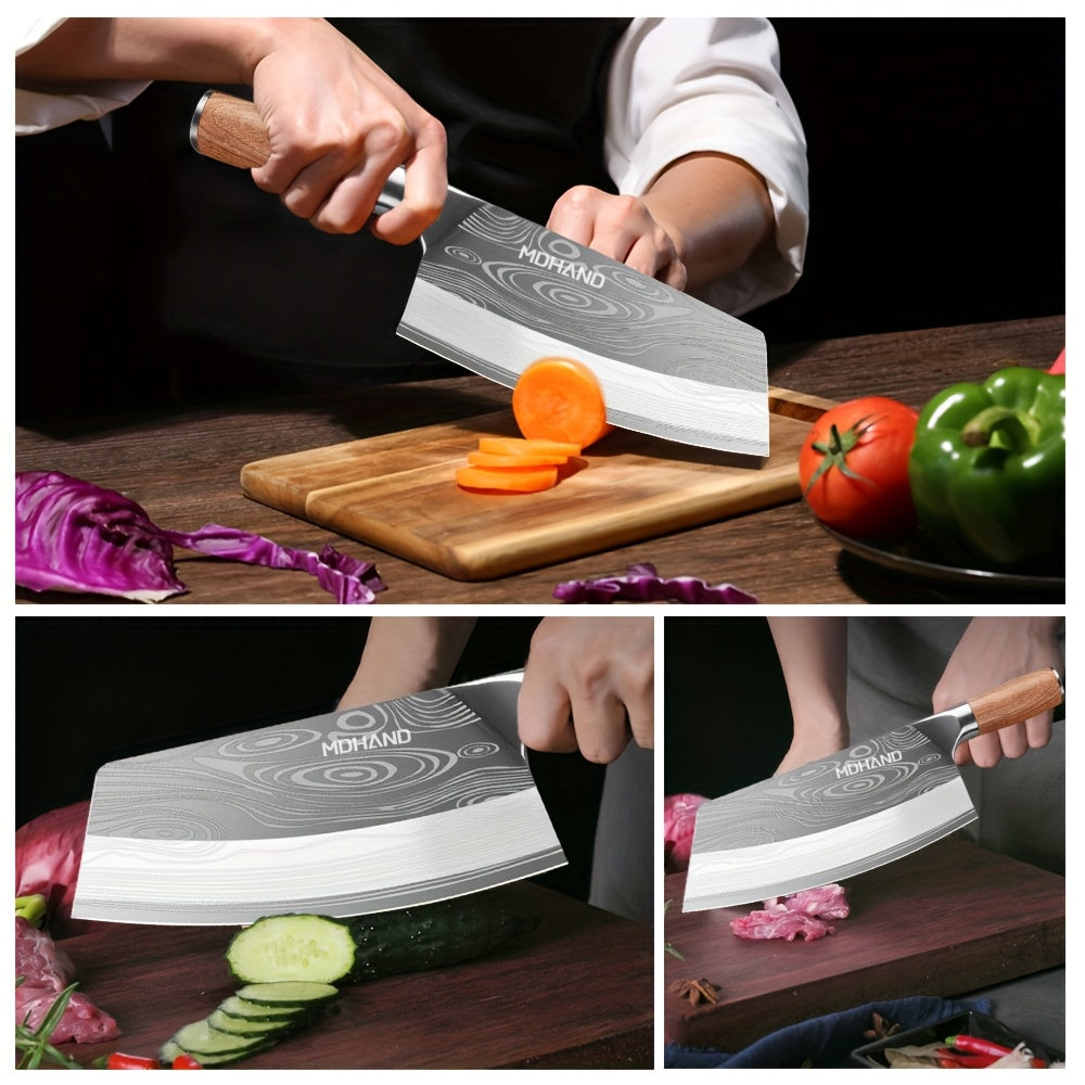 Cuchillo de cocina para preparación de carne y verduras | 19.81 cm y Acero Inoxidable