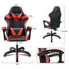 Silla Gaming para Escritorio, Oficina y Juegos Online Giratoria. Silla Cmoda de Altura Ajustable para Gaming ergonmica, de piel sintética. Silla racing de gaming videojuegos y de oficina. Es ergonmica y con diseño moderno (S001 7499 8499 )