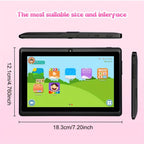 EATMPC, Tableta para Niños de 17.78 cm con Control Parental, Android 14 y 4GB RAM, 32GB ROM, Pantalla IPS Protección Ocular, Aplicaciones Educativas Preinstaladas, GMS, Funda Antigolpes, Compatible Netflix y YouTube, Rojo/Azul