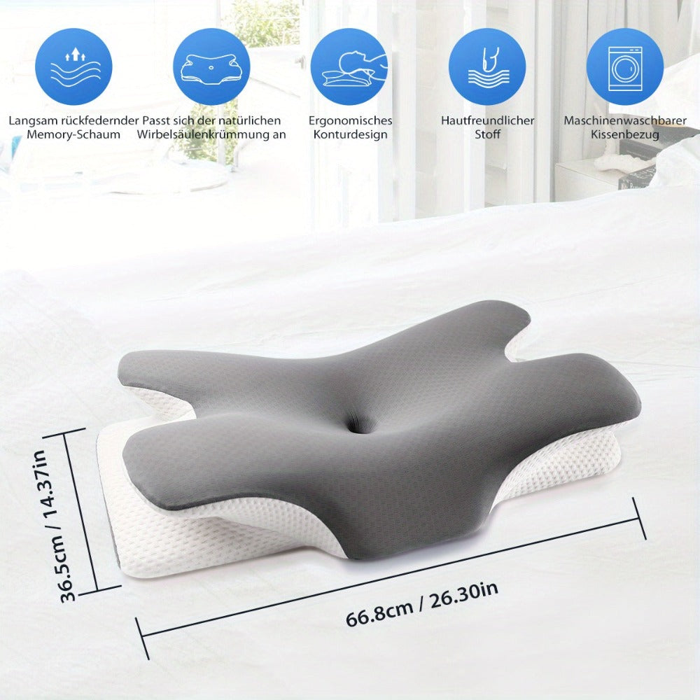 Almohada para el cuello, El regalo perfecto para familiares, amigos y parejas, Almohada ergonómica, Almohadas para dormir sin olor para un descanso profundo, Almohada refrescante para personas que duermen de lado, boca arriba y boca abajo