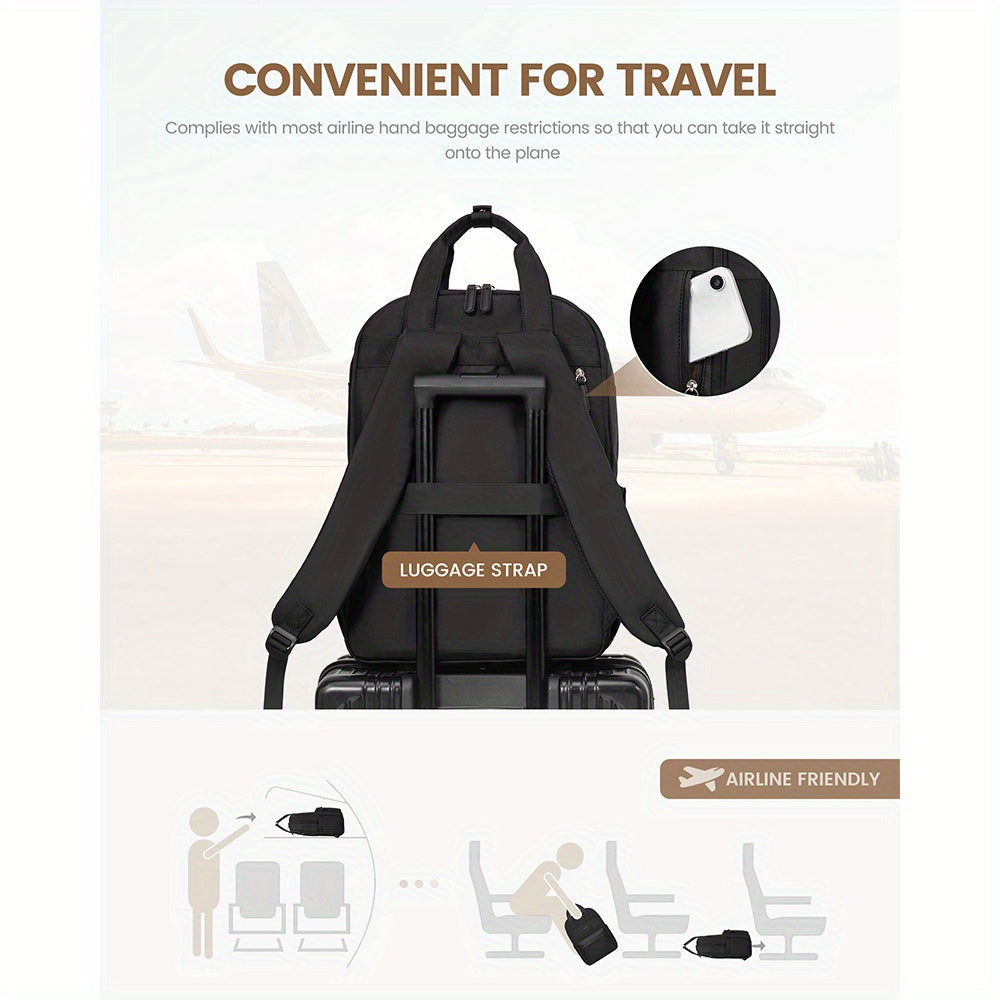 Mochilas | Mochila LOVEVOOK para Mujer, Bolso Escolar Grande para Laptop de 15.6 y 43.94 cm, Mochila de Viaje, Equipaje de Mano para Avión 40 X