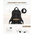 Mochilas | Mochila LOVEVOOK para Mujer, Bolso Escolar Grande para Laptop de 15.6 y 43.94 cm, Mochila de Viaje, Equipaje de Mano para Avión 40 X
