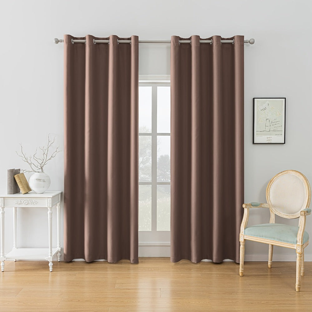Cortinas Ystyle de Dos Piezas, Opacas, Aislamiento Térmico, Aislamiento Acústico, con Ojales, Modernas para Dormitorio y Sala de Estar