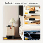 Cámara de reloj HD 1080P con gran angular de 110 grados y visión nocturna, grabación en bucle y funciones de alarma avanzadas. Cámara de reloj de escritorio WIFI6 con control por aplicación. Adecuada para monitoreo de seguridad interior en hogares, interi