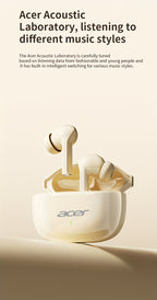 Auriculares Bluetooth | [Producto Oficial Acer] Auriculares Intrauditivos Inalámbricos TWS | Estéreo con Graves Profundos | Baja Latencia para