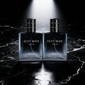 Set de Perfumes de 3 Opciones (Paquete de 2) (2 X 55 ml/1.8 oz) | Botellas con Degradado Negro/Azul | Aroma a Bergamota y Cuero | Perfecto para Inauguración de Casa y Uso Personal