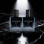 Set de Perfumes de 3 Opciones (Paquete de 2) (2 X 55 ml/1.8 oz) | Botellas con Degradado Negro/Azul | Aroma a Bergamota y Cuero | Perfecto para Inauguración de Casa y Uso Personal