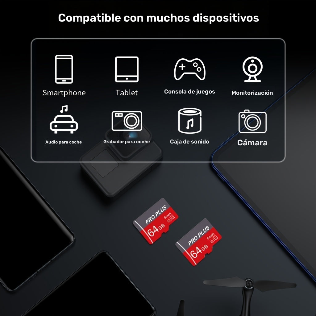 Tarjeta de memoria de alta velocidad para móvil cámara tableta y audio de coche | 2 piezas