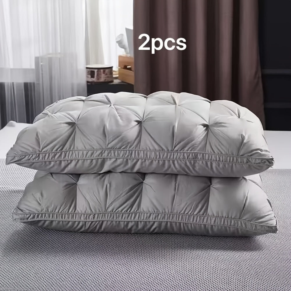 Almohadas de Lujo 74*48 Calidad de Hotel, Soporte Cervical para Sueño Profundo, Núcleo de Almohada Alto para Todas las Estaciones, Diseño Moderno de Almohada | Textura Suave en la Parte Superior, Almohada para Dormir, Almohada Cervical, Lavable a Máquina,