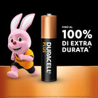 Paquete de 12 pilas AAA alcalinas Duracell Plus Mini Stilo de larga duración