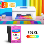 Cartuchos de tinta 301XL Color Negro Compatibles con Ink 301XL, compatibles con HP Envy 4500 4502 4504 5530 5532 Officejet 2620 2622 2624 4630 4632 1000 1050 1050A 1051A 1510 Impresora