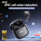 Auriculares Bluetooth | [Producto oficial auténtico de Acer] Auriculares inalámbricos TWS OHR617 con graves profundos, sonido estéreo, batería de