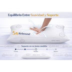 COMFORT SLEEP | Almohada Viscoelástica Aloe Vera con núcleo ajustable y funda transpirable para cuello y descanso diario – Almohada viscoelástica made in Spain para dormir de lado, boca arriba o boca abajo