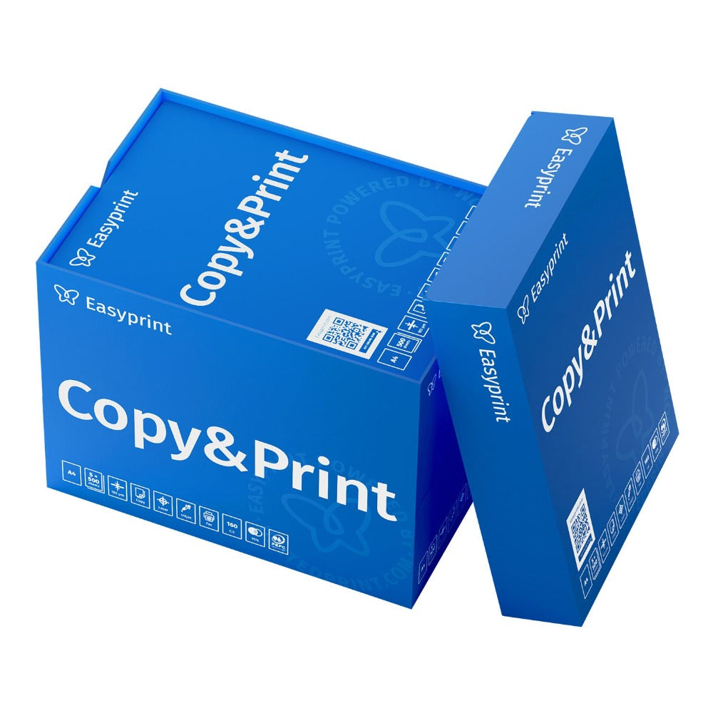 Papel para impresora Easyprint, papel de fotocopia de 2500 hojas, 5 x 500 A4 Premium, blanco brillante CIE 160, certificado PEFC