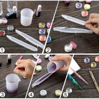 Set de 84 Moldes de Silicona para Crear Plumas de Resina Epoxi - Incluye Recambios de Tinta para Bolígrafos, Moldes para Bolígrafos de Bola y Moldes de Fundición de Resina para Manualidades, Fabricación de Plumas Artísticas y Diseño de Joyas