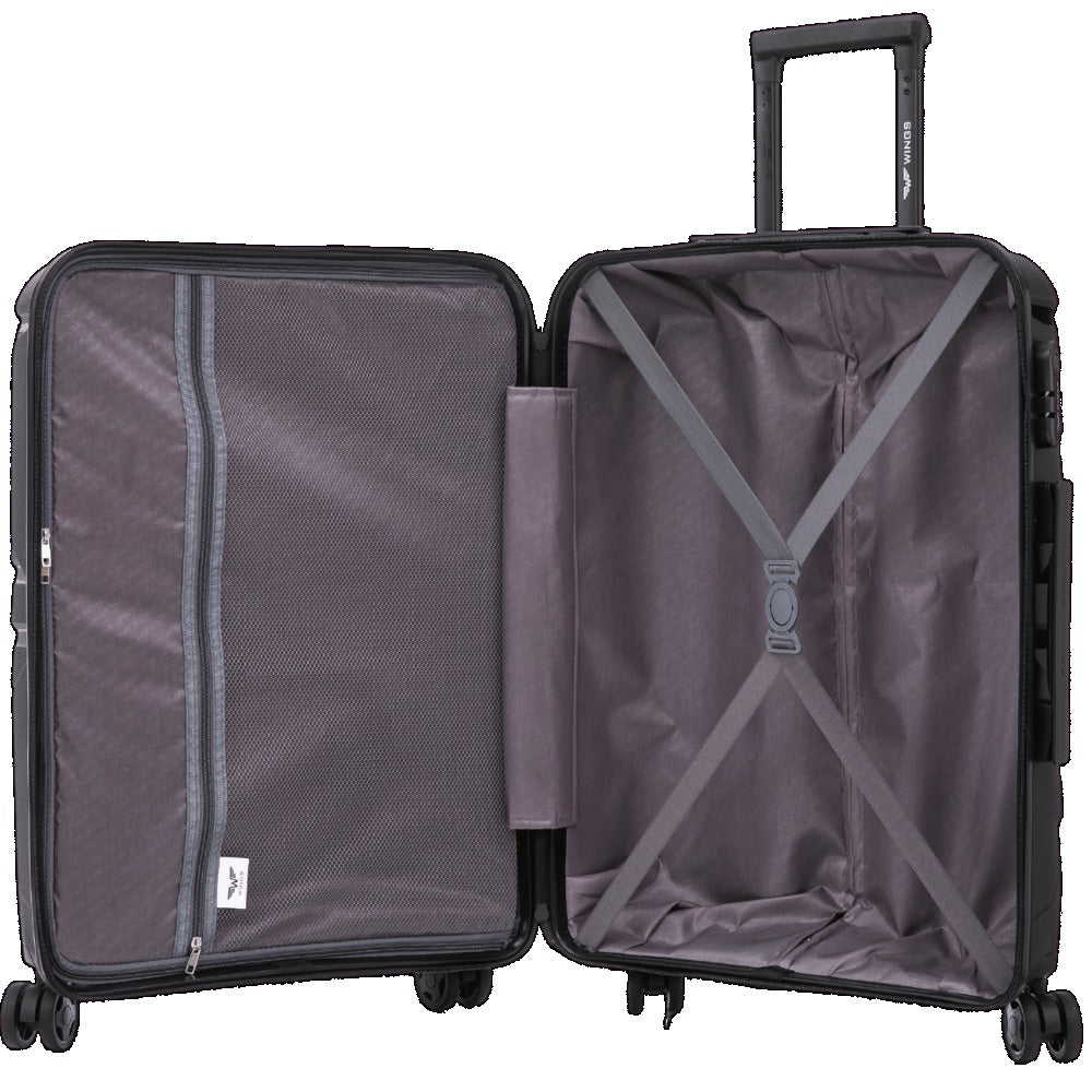 Opciones de equipaje / Polipropileno TSA / 28" 24" 20" 18" pulgadas / Dimensiones aproximadamente 75 x 50 x 30 cm o 68 x 41 x 25 cm o tamaño de cabina 55 x 40 x 20 cm o equipaje de mano 50 x 34 x 18 cm con ruedas desmontables / Equipaje de mano ABS+ de al