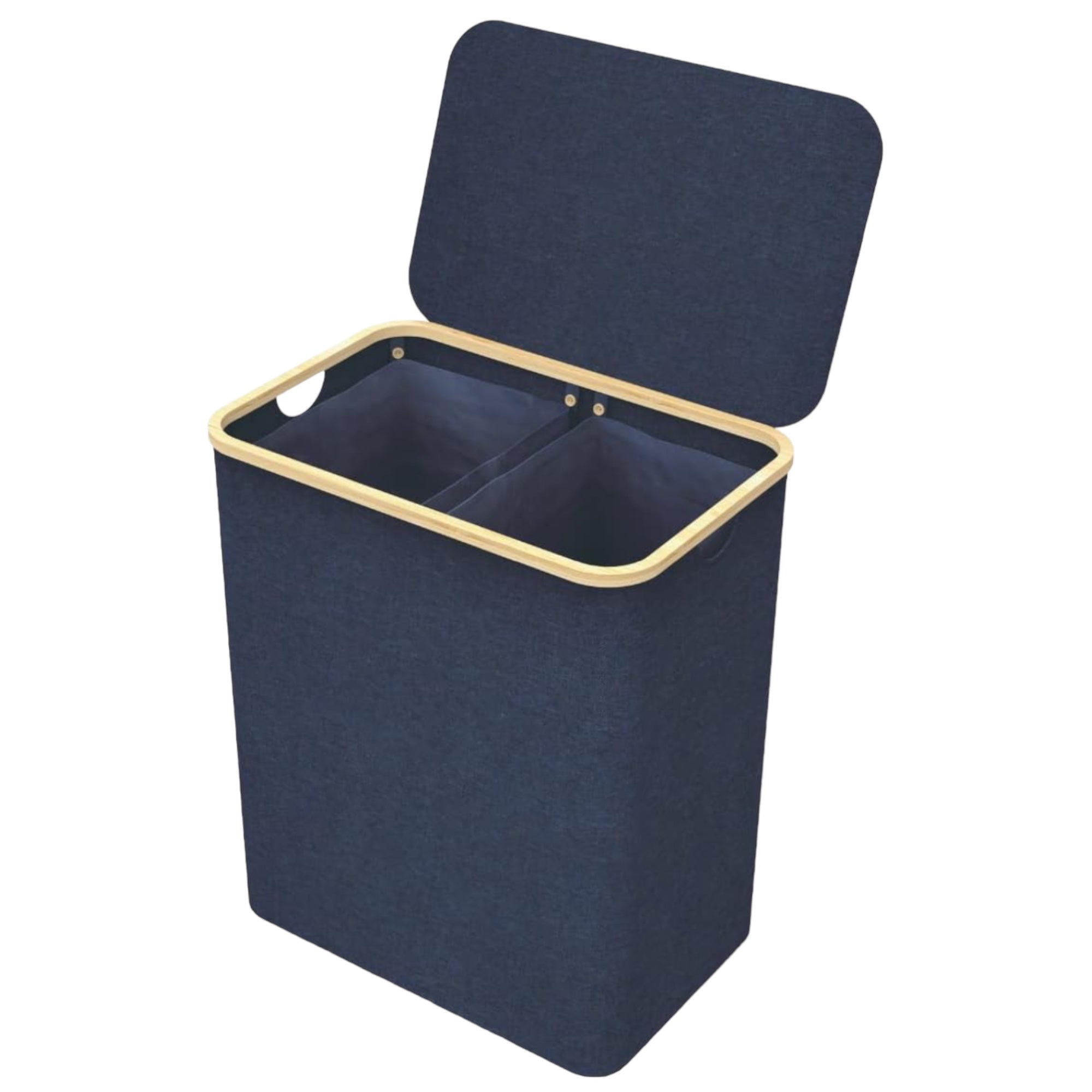 Cesto de Ropa Sucia con Tapa y Asas: 72L o 100 L,2 Clasificaciones, Plegable, Bolsa Interior a Maquina - Solucion Elegante y Pratica para la Lavandera en tu Dormitorio,Cubo Ropa Sucia