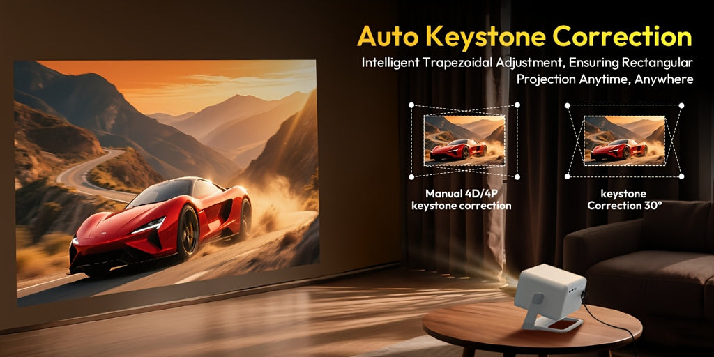 Proyector | Proyector XGODY Android 14, Decodificación Full HD 8K, Gimbal A6Pro Local 1080P, 550 ANSI Lúmenes, Autofocus y Corrección Keystone