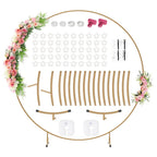 Kit de Arco de Globos Reutilizable con Soporte 2.2m/7.2ft - Dorado, Ideal para Cumpleaños, Bodas y Aniversarios, Decoración de Fiestas, Telón Fotográfico, Navidad (Globos y Plantas No Incluidos)