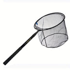 Marca MBLN, Red de enmalle de fibra de carbono, longitud plegada 58 cm, extendida hasta 385 cm, diámetro de la red 45 cm, 2 capas de tela de carbono + 2 capas de tela epoxi, equipo de pesca | Red de fibra de carbono | Red de pesca duradera, red de pesca