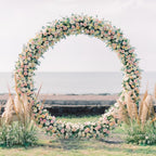 Kit de Arco de Globos Reutilizable con Soporte 2.2m/7.2ft - Dorado, Ideal para Cumpleaños, Bodas y Aniversarios, Decoración de Fiestas, Telón Fotográfico, Navidad (Globos y Plantas No Incluidos)