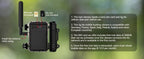 Camara Celular con Energía Solar 3G/4G LTE para Senderos con Transmisión en Vivo de 2.7K, Activación por Movimiento de 0.2s, Visión Nocturna, Almacenamiento en SD/Nube y Tarjeta SIM Incluida - Cámara para Caza y Vida Silvestre al Aire Libre
