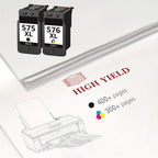 Cartuchos de tinta 575 XL compatibles con impresoras Canon 575 Cartuchos de tinta negra para Canon PIXMA TS3550i TR4750i TR4751i TS3551i