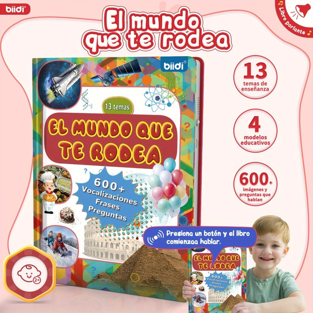 Biidi Alrededor Del Mundo Audiobook en Español, Audiobook, Libros Educativos, Libro Interactivo, Regalo de Cumpleaños de Navidad