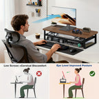 Soporte para portátil y monitor para escritorio oficina y teletrabajo | diseño funcional