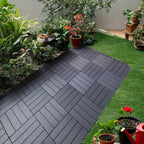 Baldosas de plástico entrelazadas para terraza, paquete de 54 baldosas impermeables para pisos de patio para uso en exteriores e interiores - Ideal para porche, piscina, balcón, patio trasero - Fácil instalación y material PP resistente
