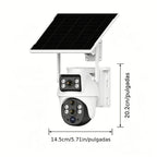 Cámara de Seguridad Exterior XIAOVV: Ofrece Versiones WiFi 2.4G o 4G LTE; Cámara PTZ con Zoom de 10x | Carga Solar | Rotación Horizontal de 355° y Rotación Vertical de 90° | Detección de Movimiento con IA, Área de Detección, Audio Bidireccional, Almacenam