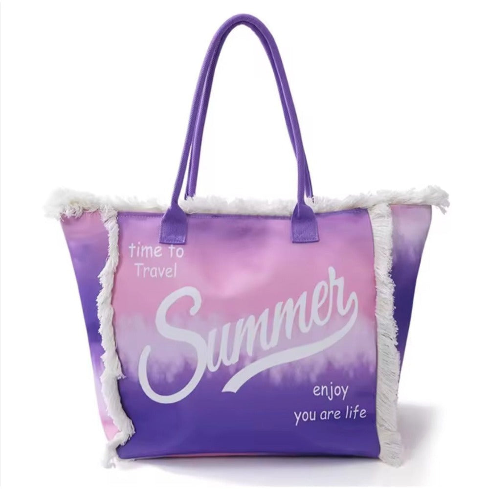 MEJORADA Bolso de Playa o piscina Grande - Diseño Verano, Ligera y Espaciosa (55x35x20 cm), TOTE BAG, Disponible en 6 Colores, Ideal para Viajes y Vacaciones