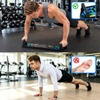 Tabla de flexiones multifuncional plegable，Entrenador de flexiones multifuncional plegable y portátil con asas antideslizantes y 2 bandas de resistencia. Diseño antideslizante, desmontable y fácil de guardar.barra de empuje para gimnasio en casa, manija d