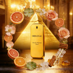 100ml (3.38fl.oz) MORAKOT ORIGINAL Eau De Parfum para Hombres | Empaque Texturizado Dorado | Toronja Sanguina + Rosa Canela + Madera Blanca, Rico y Profundo | Perfecto para Regalos de Temporada | Ideal para Uso Personal o como Regalo
