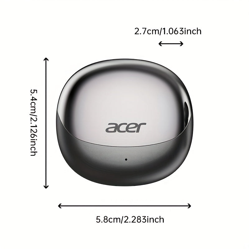 Auriculares Bluetooth | [Acer OHR546] Auriculares inalámbricos TWS: con cancelación de ruido para llamadas, deportes y correr, diseño