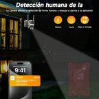 Cámara Solar Dual Lens 8MP 4G, Detección PIR de Humanoides, Audio Bidireccional, Visión Nocturna a Color, Detección de Movimiento, Alertas por Notificación, con Tarjeta SIM