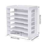 Organizador de Papel de Oficina para Escritorio, Soporte para Archivos de Escritorio, Bandeja para Cartas y Soporte para Papel A4, Hojas para Documentos para la Oficina en Casa, 33.99 X 24.99 X 38.99 cm