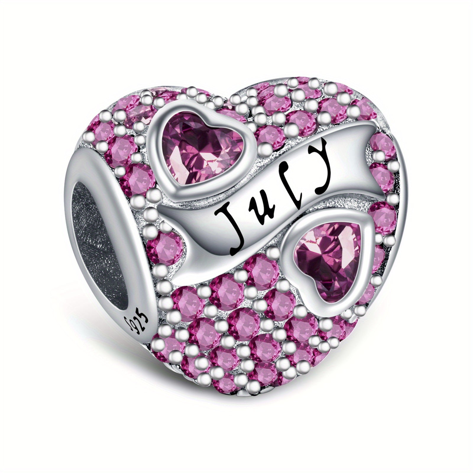 1pc Pulsera Collar Dije de Plata de Ley 925 Regalo de Boda Día de San Valentín Día de la Madre Navidad Joyería para Esposa, Mamá, Hermana, Familia, Novias