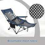 1pieza Silla de exterior para muebles de jardín para camping senderismo suministros de ocio al aire libre multifuncional modular 4-en-1 silla plegable de camping pesca asiento de banco de doble propósito (reposapiés extraíble/Ajuste de respaldo de cuatro