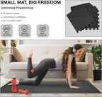 96/108 piezas de tapetes de gimnasio entrelazados de espuma EVA, 30 x 30 cm, tapetes de ejercicio tipo puzzle con baldosas para el suelo, suelo para gimnasio en casa, equipo de ejercicio, tapete de fitness, ideal para yoga, pilates y fitness en casa