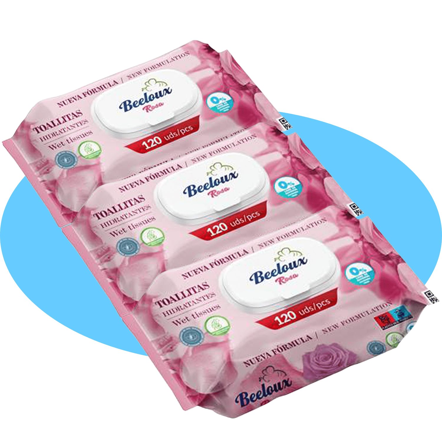 Toallitas Húmedas, Cuidado e Hidratación Profunda, Fibras Ultrasuaves ideales para Piel Sensible, Perfume Fresco, Packs de 3/6/9/12 Unidades, 360/720/1080/1440 Toallitas - Bestline
