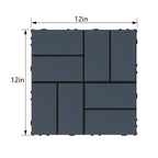 Baldosas de plástico entrelazadas para terraza, paquete de 54 baldosas impermeables para pisos de patio para uso en exteriores e interiores - Ideal para porche, piscina, balcón, patio trasero - Fácil instalación y material PP resistente