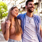 Collares a juego para parejas, collar con colgante para mujeres y hombres, anillos de compromiso a juego, juego de colgantes 316L 316L 316L 316L de acero inoxidable, collar para parejas para él y ella, regalo de joyería para el aniversario, San Valentín